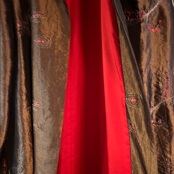 Joseph Ribkoff Brown Embroidered Blazer - Picture 5 of 10